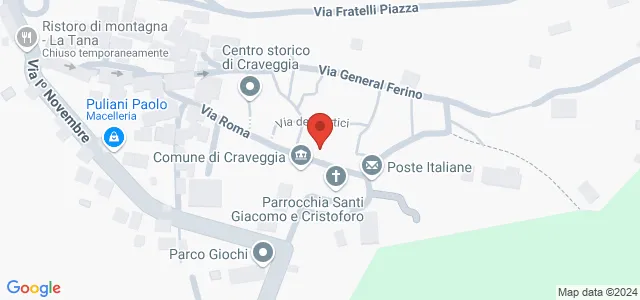 Piazza Umberto, 1, 28852 Craveggia VB, Italia